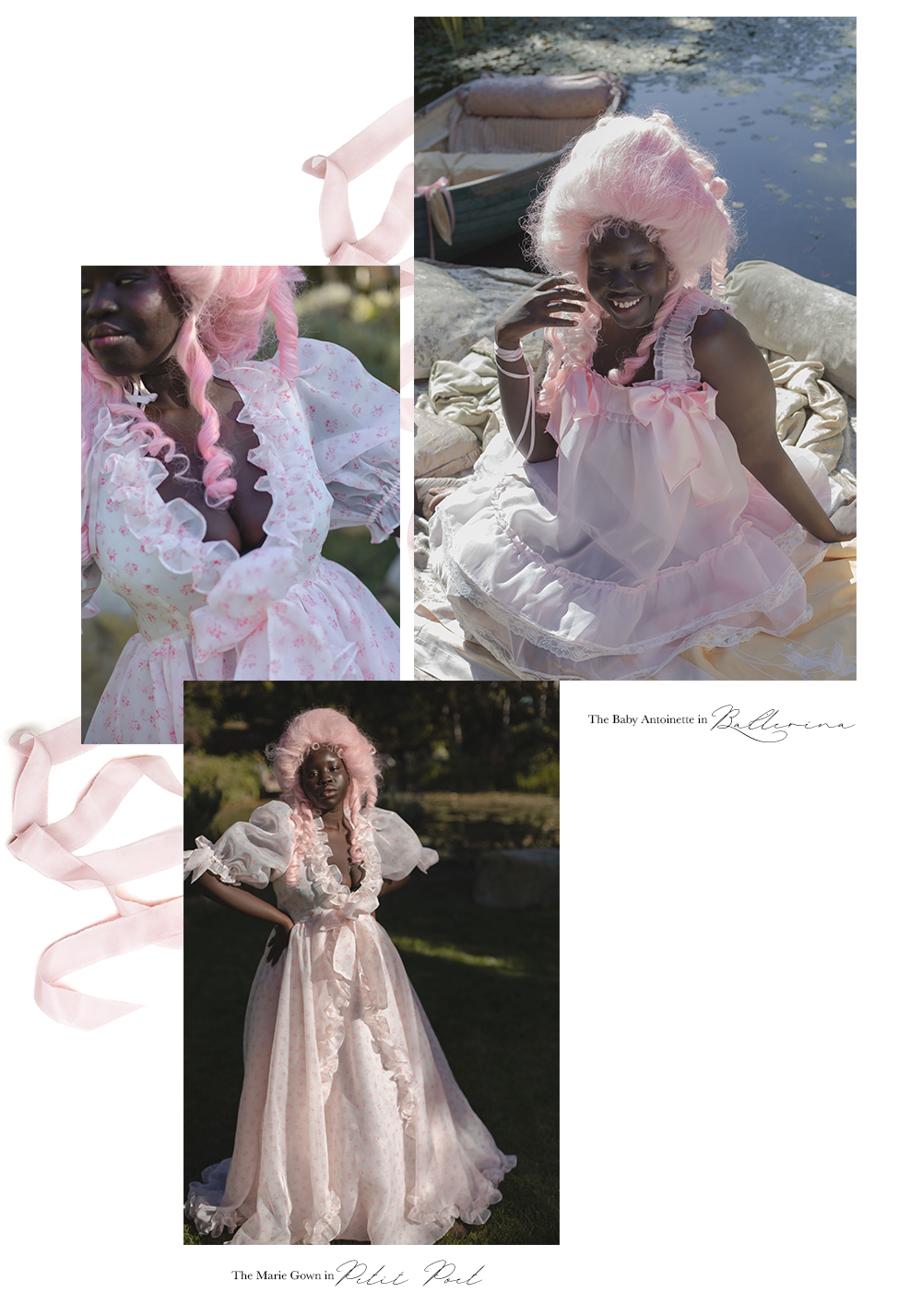 The Marie Gown and Baby Antoinette in Ballerina Pink