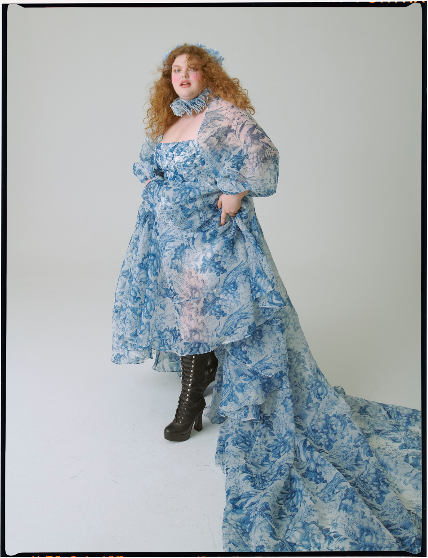 This dreamy, delicate dress was designed for a real bride, we wanted something flattering, simple and chic, while still incredibly show stopping and voluminous!